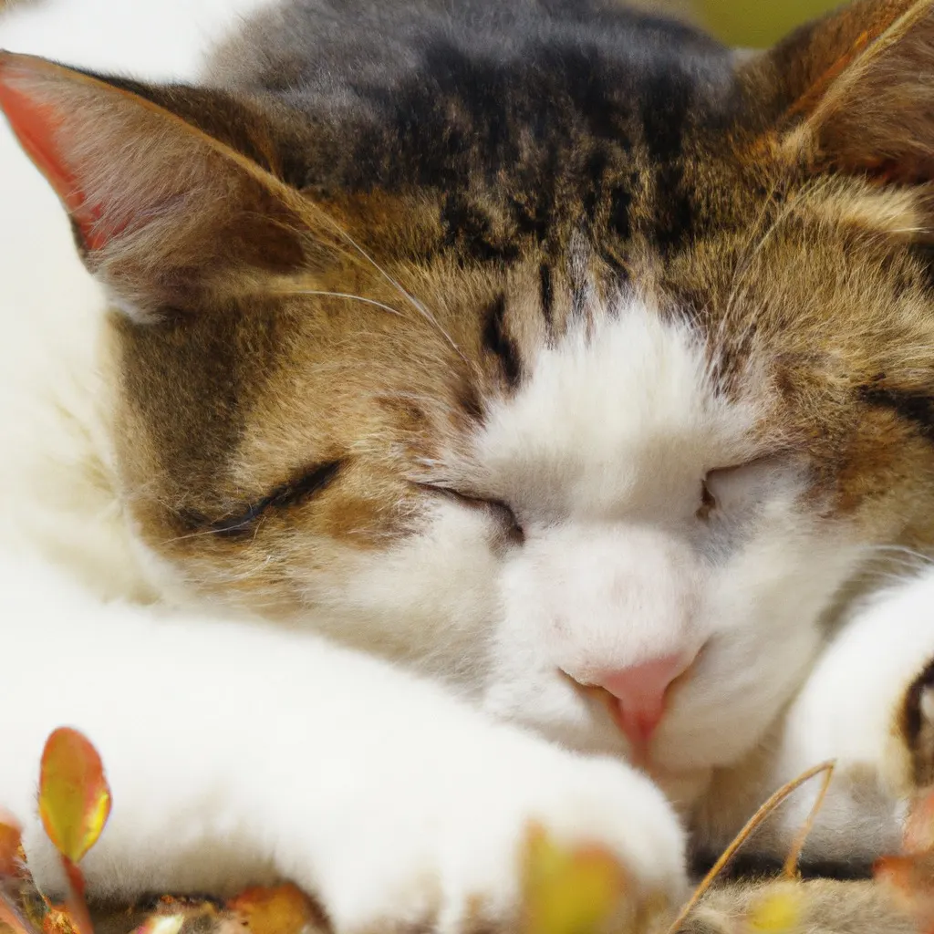 Cat sleeping peacefully